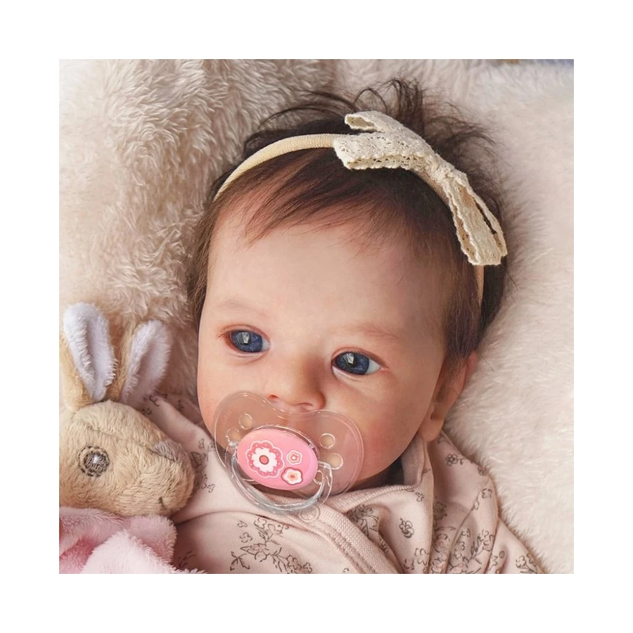 Lifereborn Newborn Baby Doll Reborn Soft Reborn Baby Doll 3D Skin with Visible Veins Handmade Fashion Doll Girl