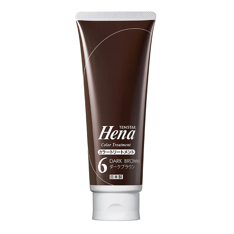 Non-silicone tenstar hena color treatment hair cosmetics brown hair color for women