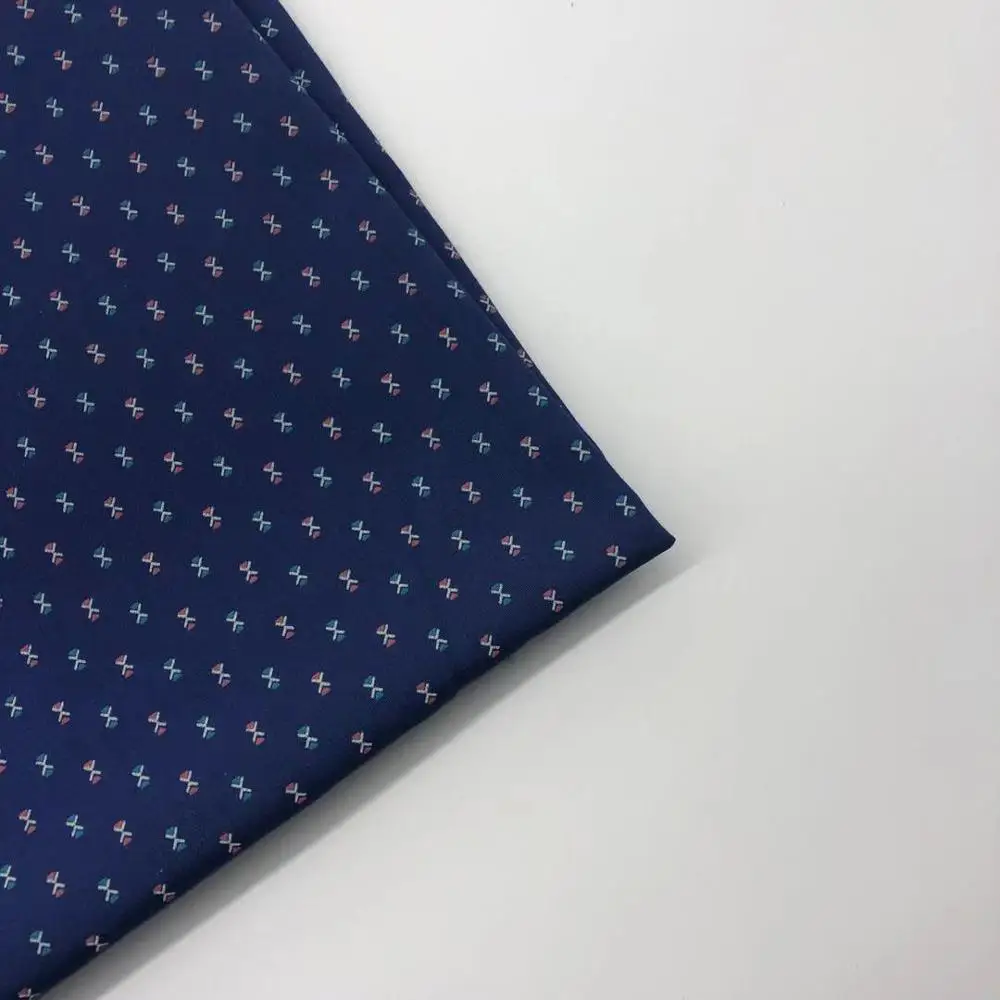 cotton blue plain 4040 11070 printed stock fabric