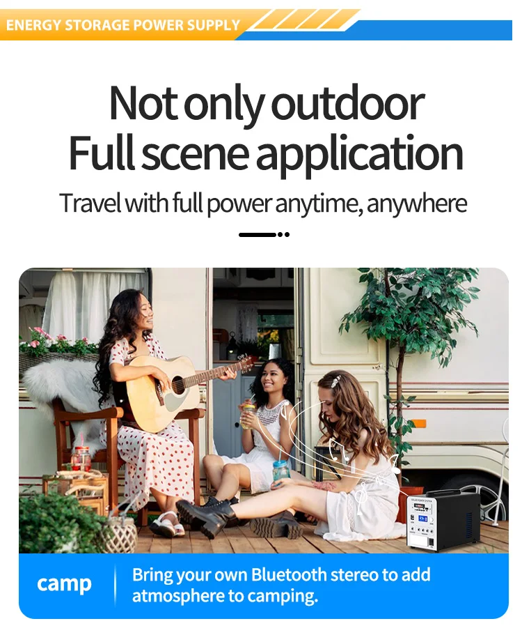 Yida New Style Solar Battery 12.8V 230.4Wh 18Ah Usb Port 220V 18V Solar Charging With Solar Energy System AC Charging port