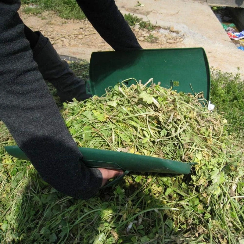 Grass Leaves Rubbish Collector --Easy and Durable Plastic Garden Hand Leaf Rake with Grabber Rake For Yard Leaf Scoop Set Of 2