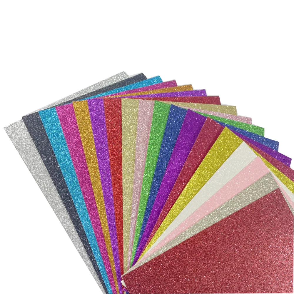 250g A4 Size Black DIY Glitter  Paper, Wedding Invitation Glitter Craft Paper