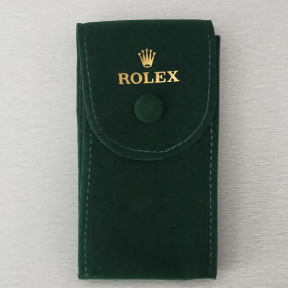 stylish velvet pouch green watch pouch