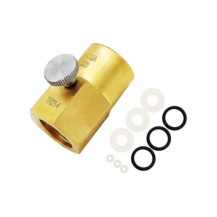 Co2 Carbonator Cylinder Canister Refill Adapter Filling Charging Adaptor With Pin  Connector