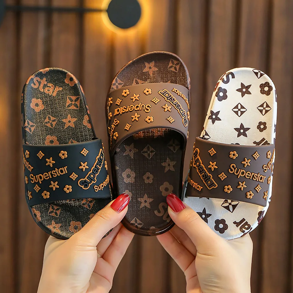 
Summer Boy Girls Breathable Soft Children Shoes Kids PVC Slippers 