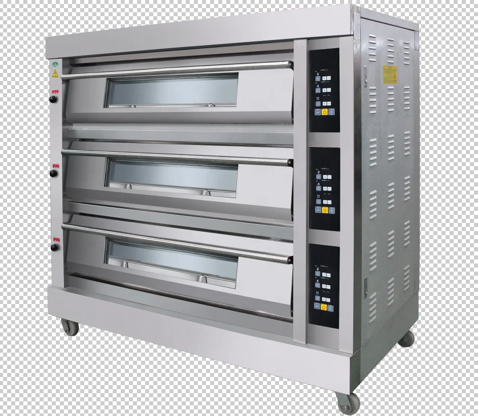 3 Deck 12 Trays Gas Oven For Bakery Factory Price Hot Sale