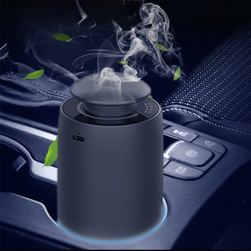 Wholesale Luxury Metal Materials Wireless Mini Portable Usb Essential Oil Scent Machine Waterless Car Aroma Diffuser