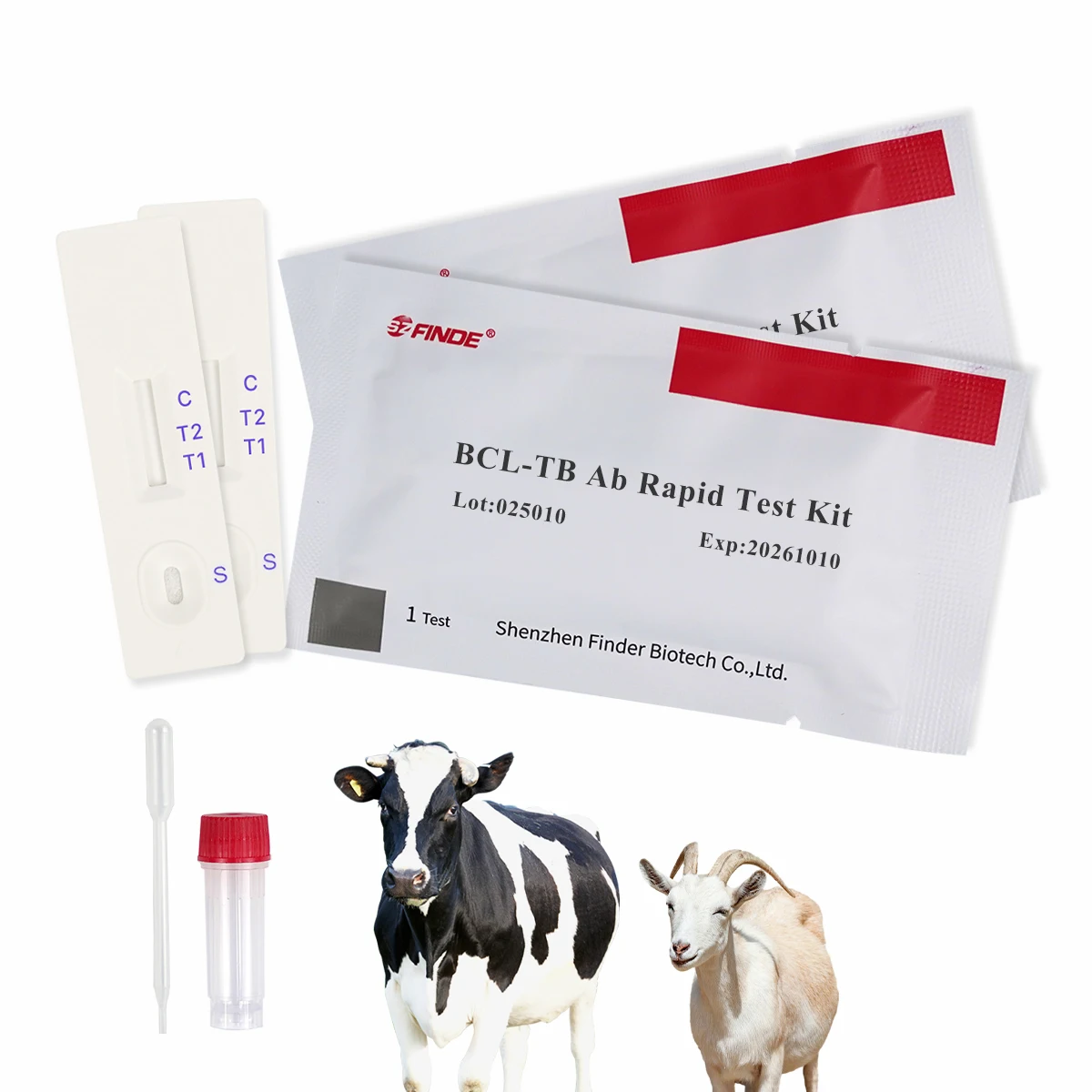 Rapid Test Kit for Brucellosis-Tuberculosis Antibody (BCL-TB Ab) Detection in Cattle and Sheep Veterinary Instrument