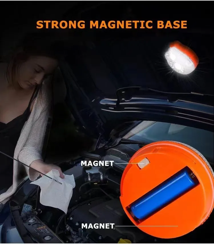 Rechargeable Emergencia Flash Traffic Sign Car Breakdown Road Flares LED Warning Light