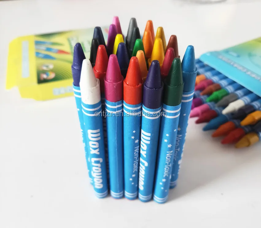 24 цвета для детей 8*90 мм восковой карандаш 24 цвета