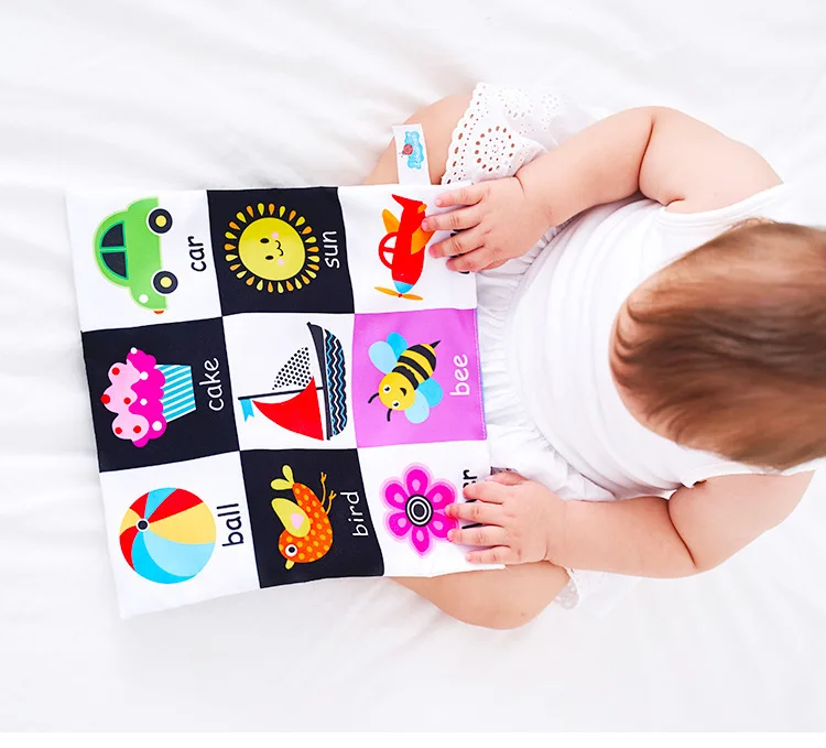 Baby Newspaper Cloth Book Early Education Ringing Paper Not Rotten Ringing Paper Cloth Book 0-3 Years Old BB Toys