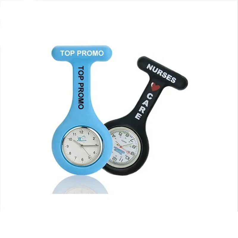 Модный рекламный подарок на заказ врач Медицинский reloj de bolsillo брошь цифровой карманный булавка силиконовый брелок медсестринские часы оптом