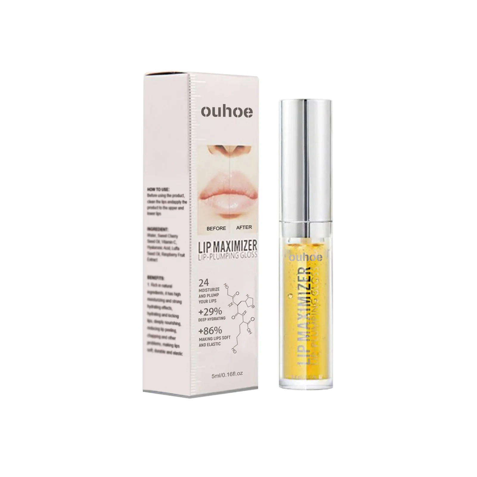 OuhoeLip Lubricant Hydrating Moisturizing Diluting Lip Lines Care For Lip Flaking Anti Drying Plumping Care Oil
