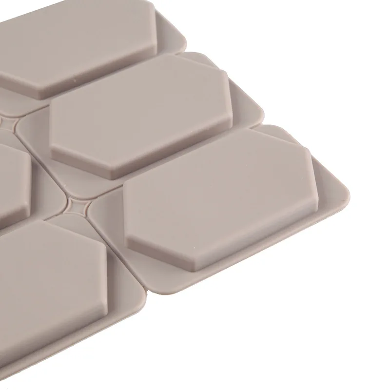 Six-piece tearable diamond-shaped diy aromatherapy wax tablets epoxy pendant plaster fragrant stone decorative silicone mold