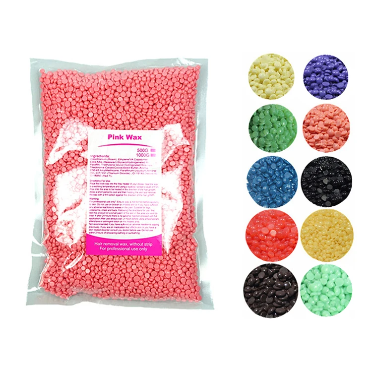 Professional Depilatory Wax Hard Rosin Free Bean 1kg Hot Film Hair Removal Hard Wax Beads 1000g