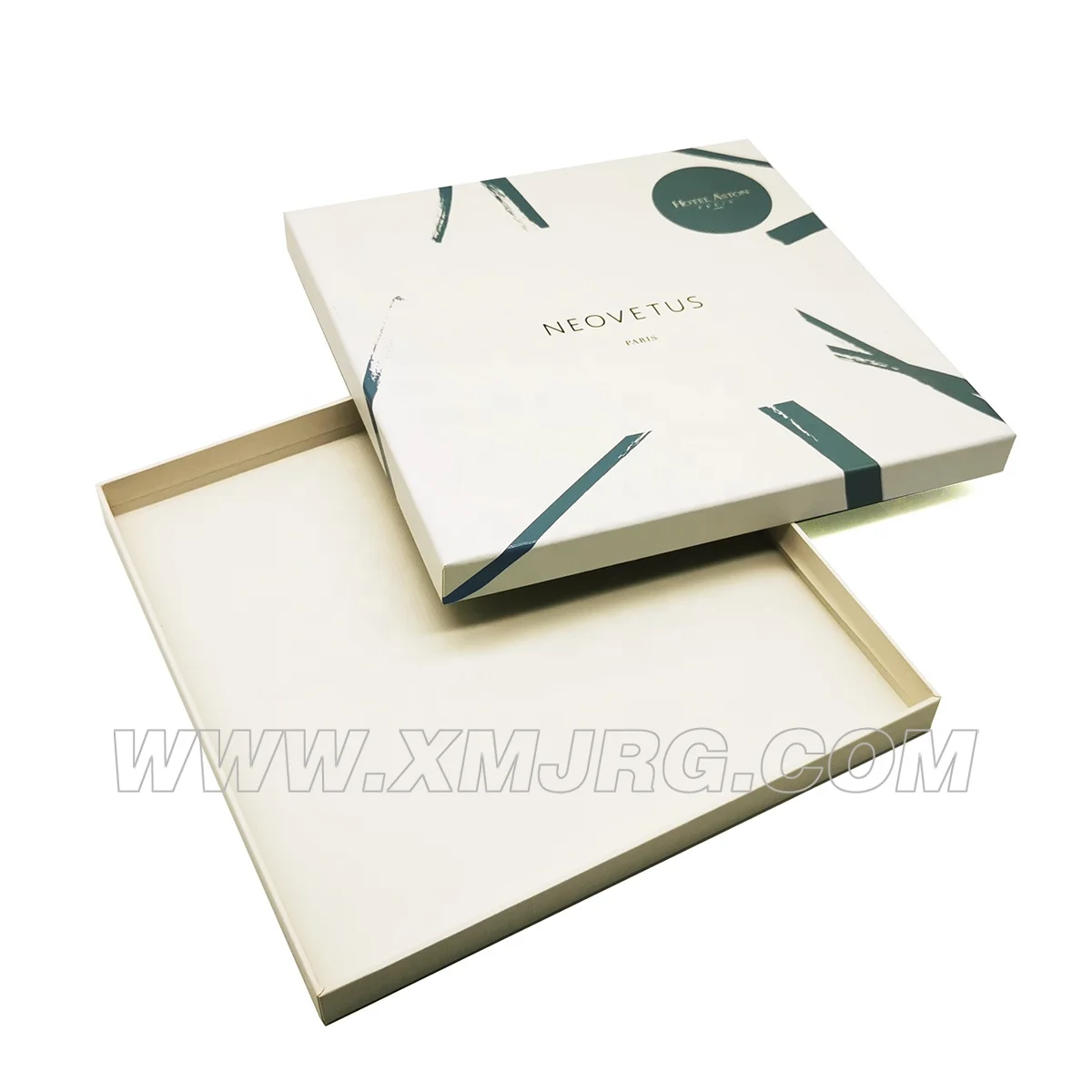 Customized logo silk scarf packaging scarves Heaven and earth packing paper box Gift Box with Lid