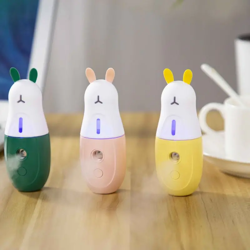  Free shipping portable electric nano moistrizer mist with fan humidifier handy facial mister handheld disinfection