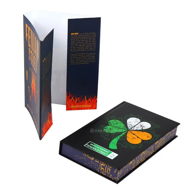 Book Printing Services Custom and Printed Gold Foil and Stenciled Edges Hardcover Book Trim Size with Dust Jacket
