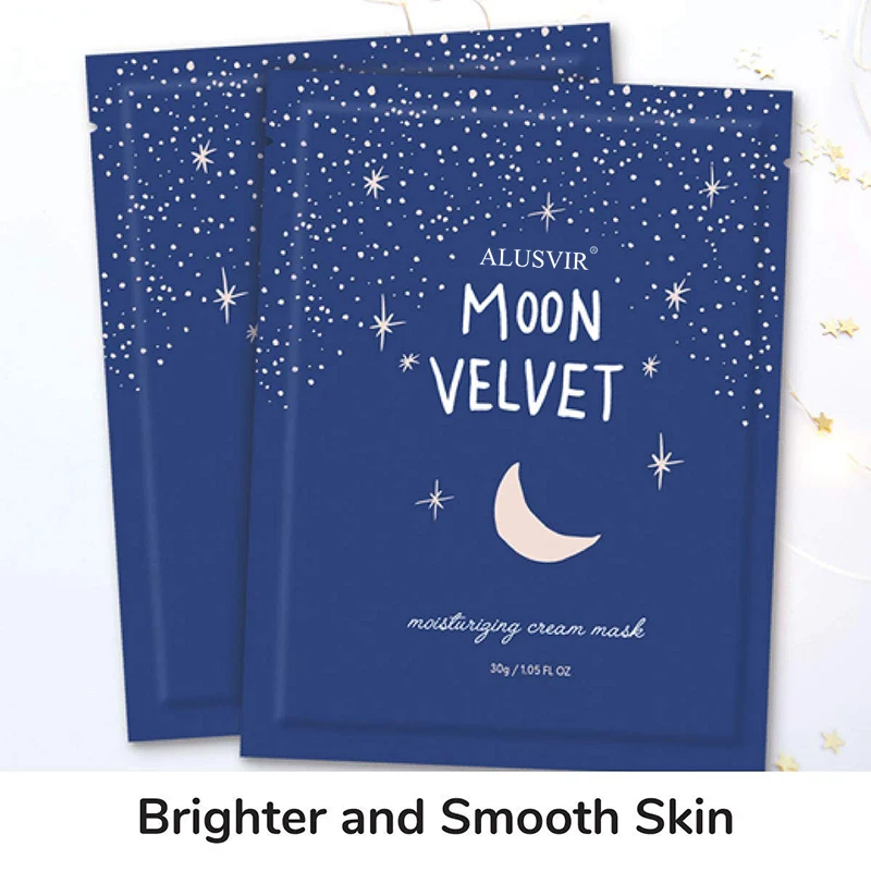 Face Tory Moon Velvet Moisturizing Cream With Jojoba Oil Sheet Mask - Brightening and Anti-Aging