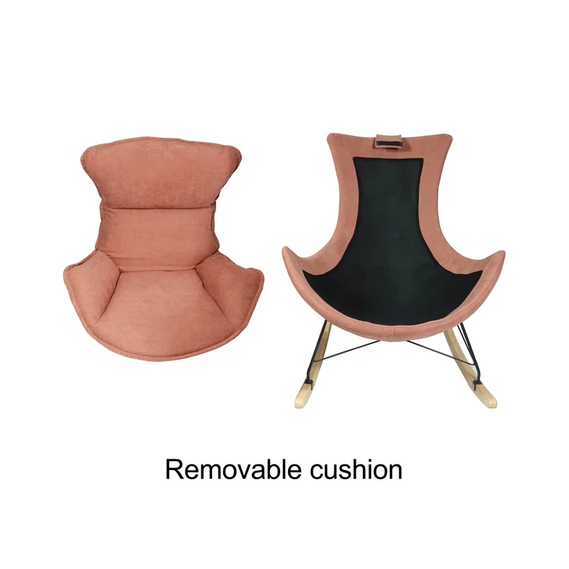 Nordic Hot sale Living Room Fabric Single Lazy Sofa Chair,High Quality Leisure Modern Rocking Sofa Chairs