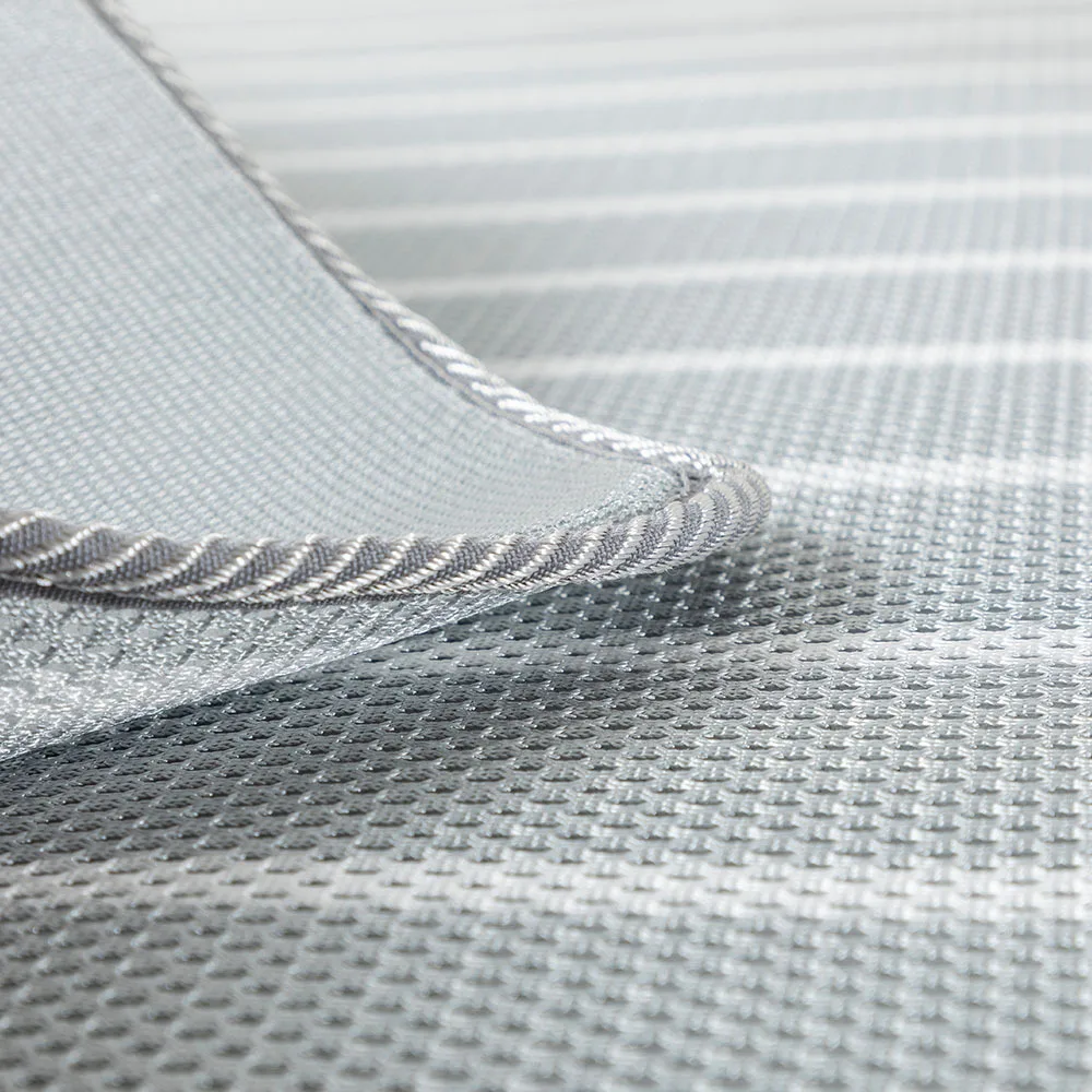 High Quality Light Gray Foldable 3D Mesh Spacer Cooling Breathable Mattress Bed Topper Pad