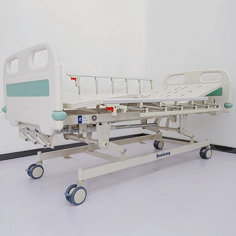 New Products CG-004 Cheap Medical 3 Cranks Manual Hospital Bed Used Prices Patient Furniture ISO13485 Onsite Training