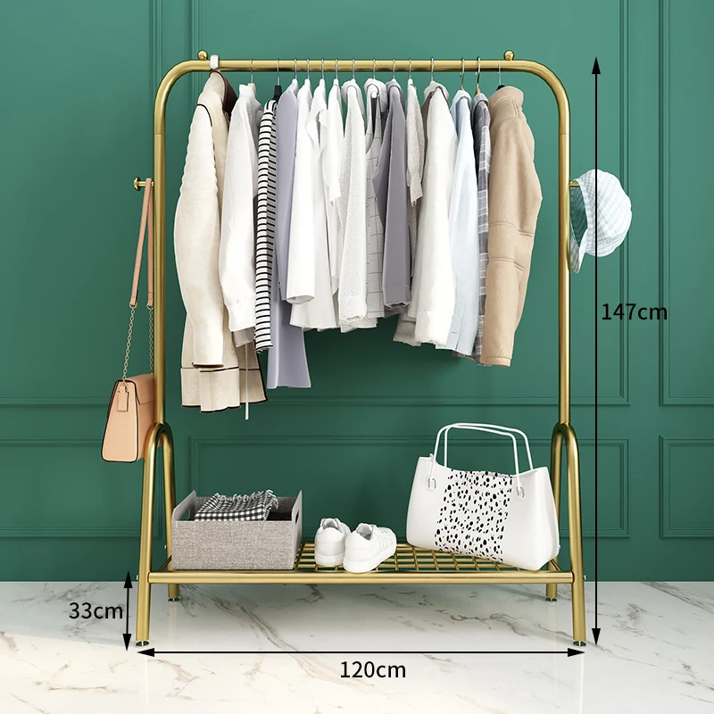 Cloth hanger DSH High quality practical multi-function clothes shelf standing cloth hanger floor hanger