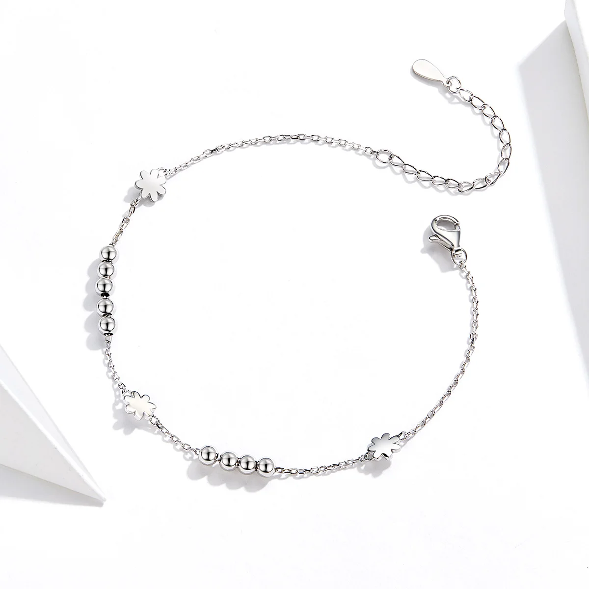 Fashion jewelry women pure silver S925 Daisy bracelet plant simple bracelet