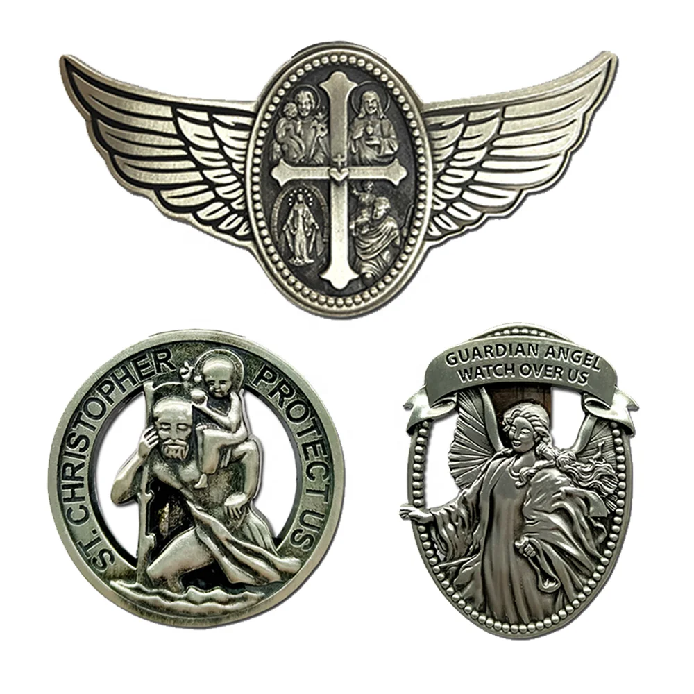 Manufacturing Supplier Wholesale Custom Sliver 3D Pin Metal Badge for Souvenir