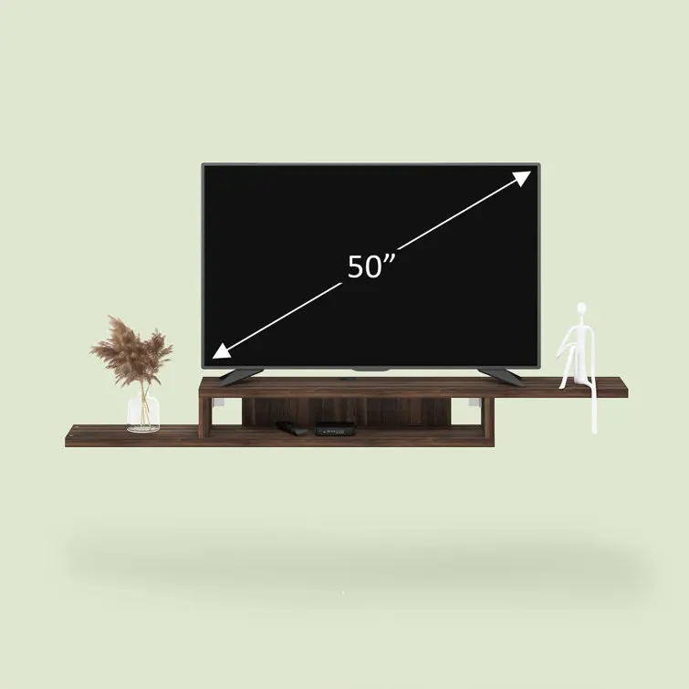 cheap modern floating tv shelf wall mouted TV stand for home
