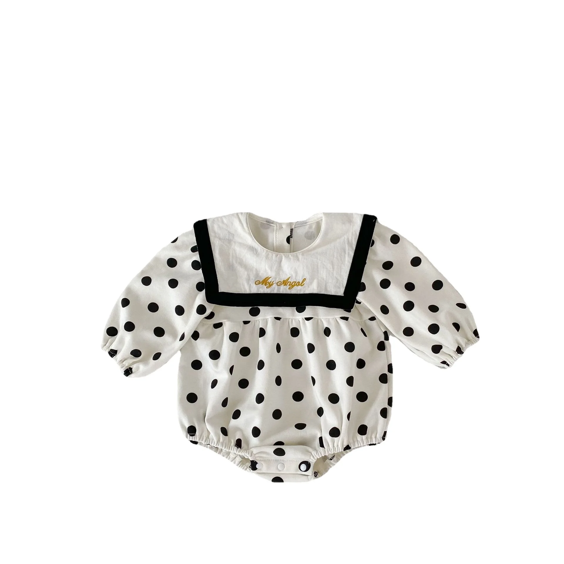 Baby Clothes Autumn Style Jumpsuit Baby Cotton Costume with Sailor Collar Long Sleeves Baby Clothing Sets