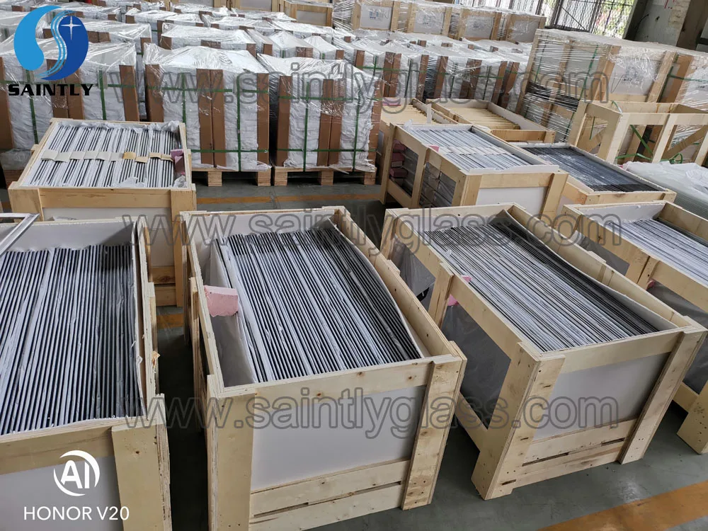 Flower pattern silk screen Printed Gas Stove Panel Glass Heat Resistant Induction Cooker Tempered Glass