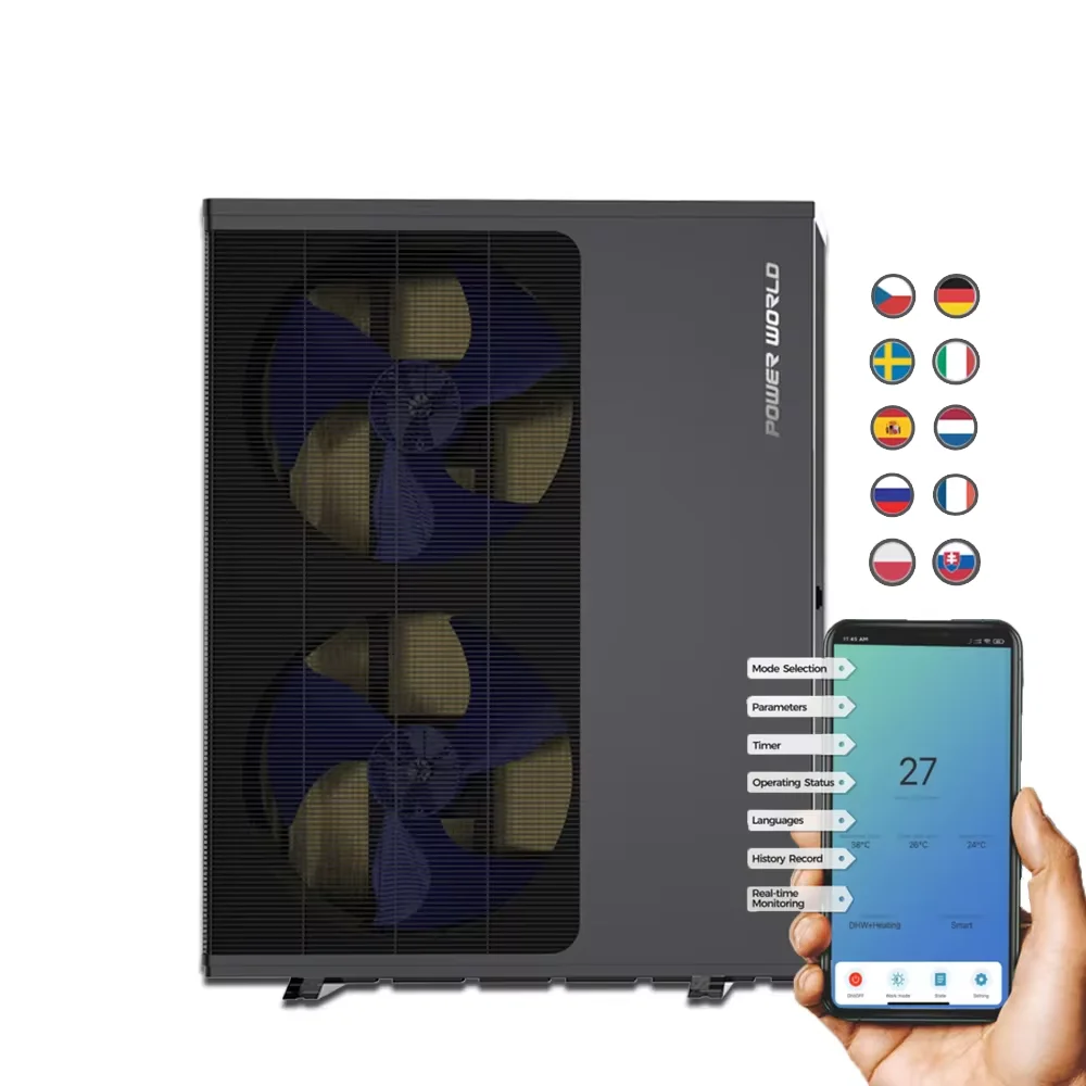 75C high temperature hybrid electric hot water heater heat pump house smart controller board air to water heat pump