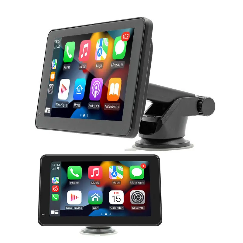 7 Inch Carplay Monitor Touch Screen Universal Portable Wireless Android Auto Wifi Car Play Radio Stereo DVD Player For bmw truck