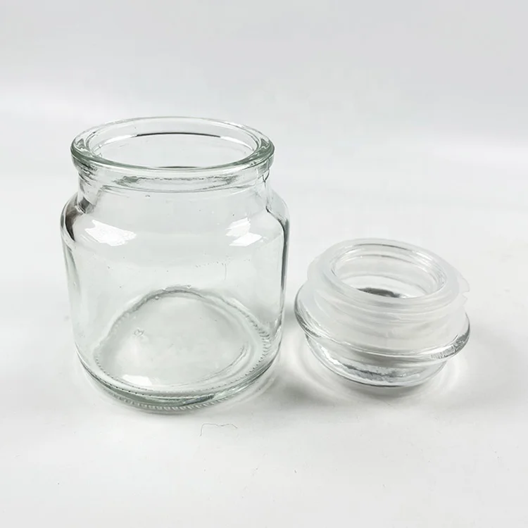 aroma candle jar clear glass aroma candle containers round diffuser candle jar glass storage tank with glass lid