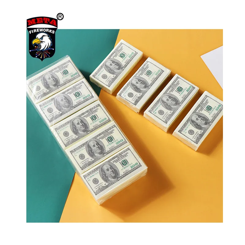 Entretenimento Wholesale Price Dolarlmpresso Hot Sale Giochi Idollar Bank Printed Dollar Banknote Handkerchief Paper