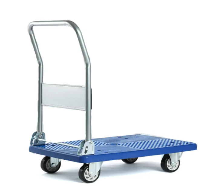 Heavy Duty Warehouse Use Integrated Steel Metal Platform Hand Trolley