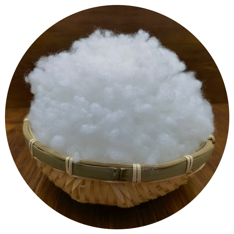 virgin polyester yarn the company production of brown polyester fiber cloth balls for pillows