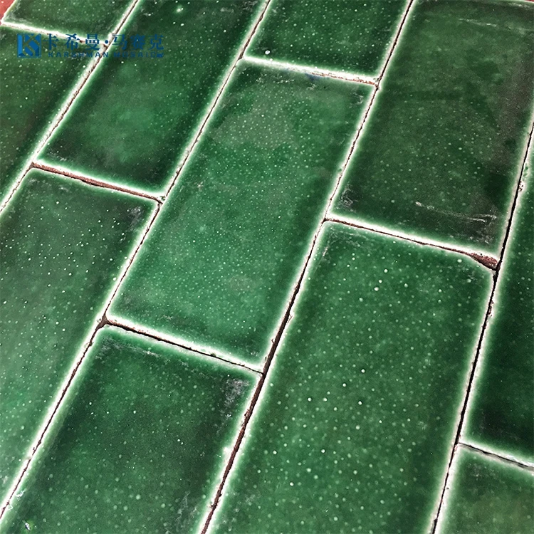Hot New Design Ice Crack Glaze Colorful Rectangle Scale Mosaic Bathroom Kitchen Wall Tile Porch Background Wall Tile