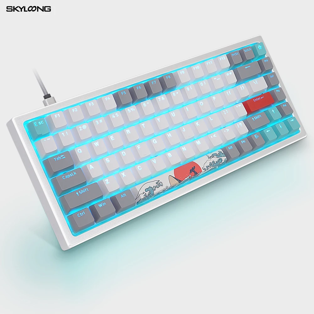 2021 новый предмет GK61 SK61 gateron Оптический красный переключатель Горячая замена механическая клавиатура pbt UKIYO-E