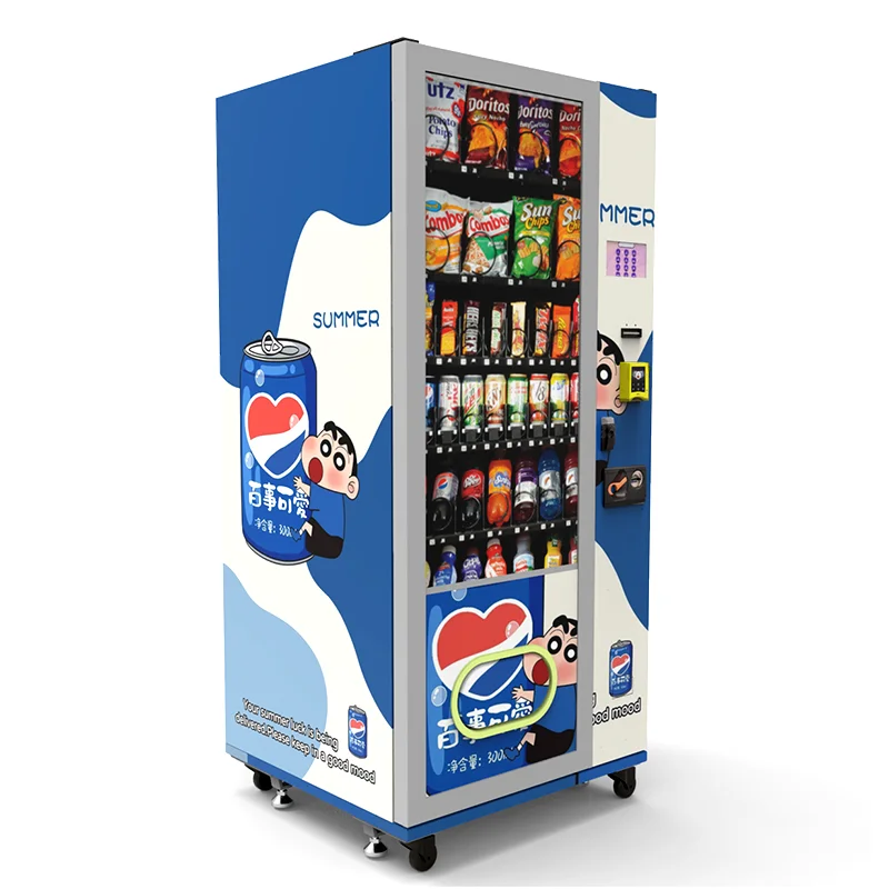 Electronic Touch Screen Vending Machine Pizza Vending Machines Made in China