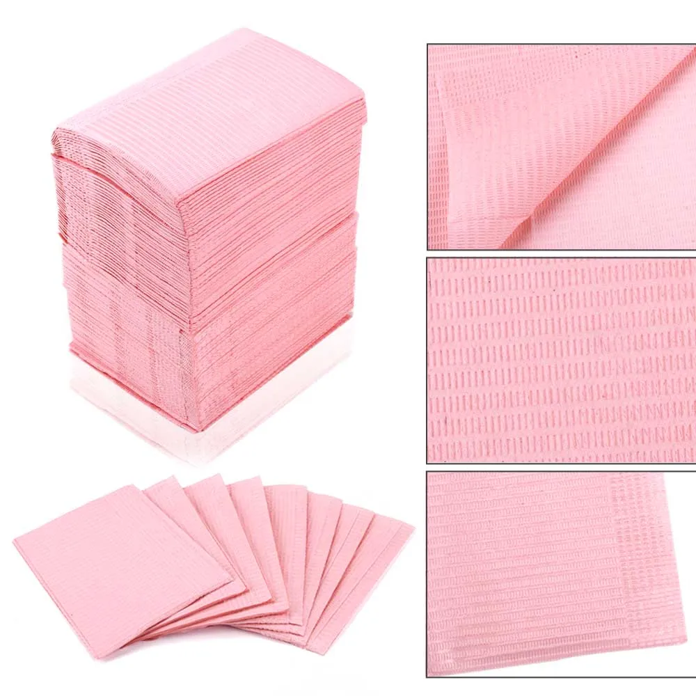 125Pcs Disposable Foldable Clean Pad Beauty Nail Care Polish Waterproof Tablecloth Manicure Tool Lint Paper Practice