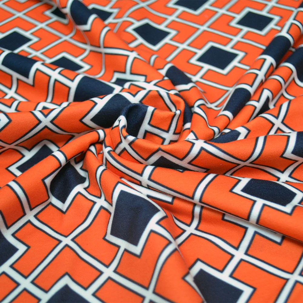 Low Price Custom Printing 90%Polyester 10%Spandex Double Brushed Polyester Fabric Wholesale