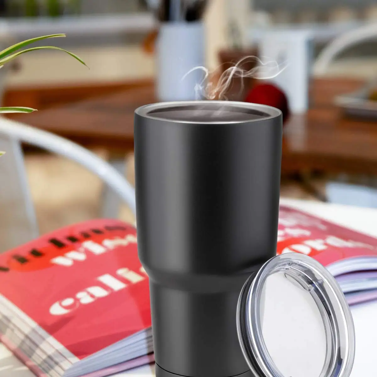 
30oz stainless steel coffee mug travel vacuum car tumbler double wall metal tea tumbler with straw 