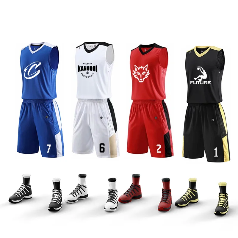 Custom Sublimation Best Basketball Uniform Embroidery Latest Basketball Jersey