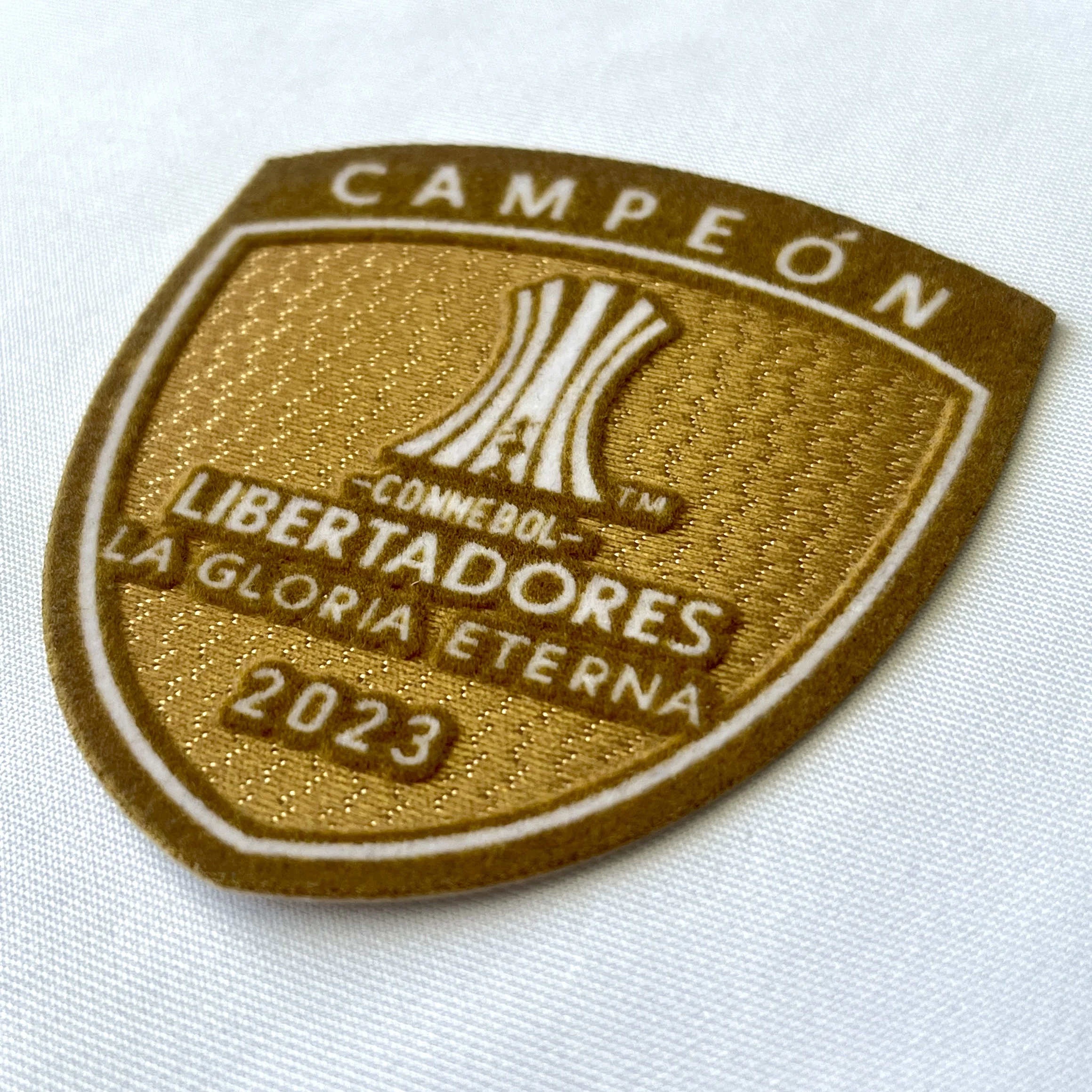 Custom Heat Press Washable Flocking With Tatami Football Club 3D Patches For Clothing