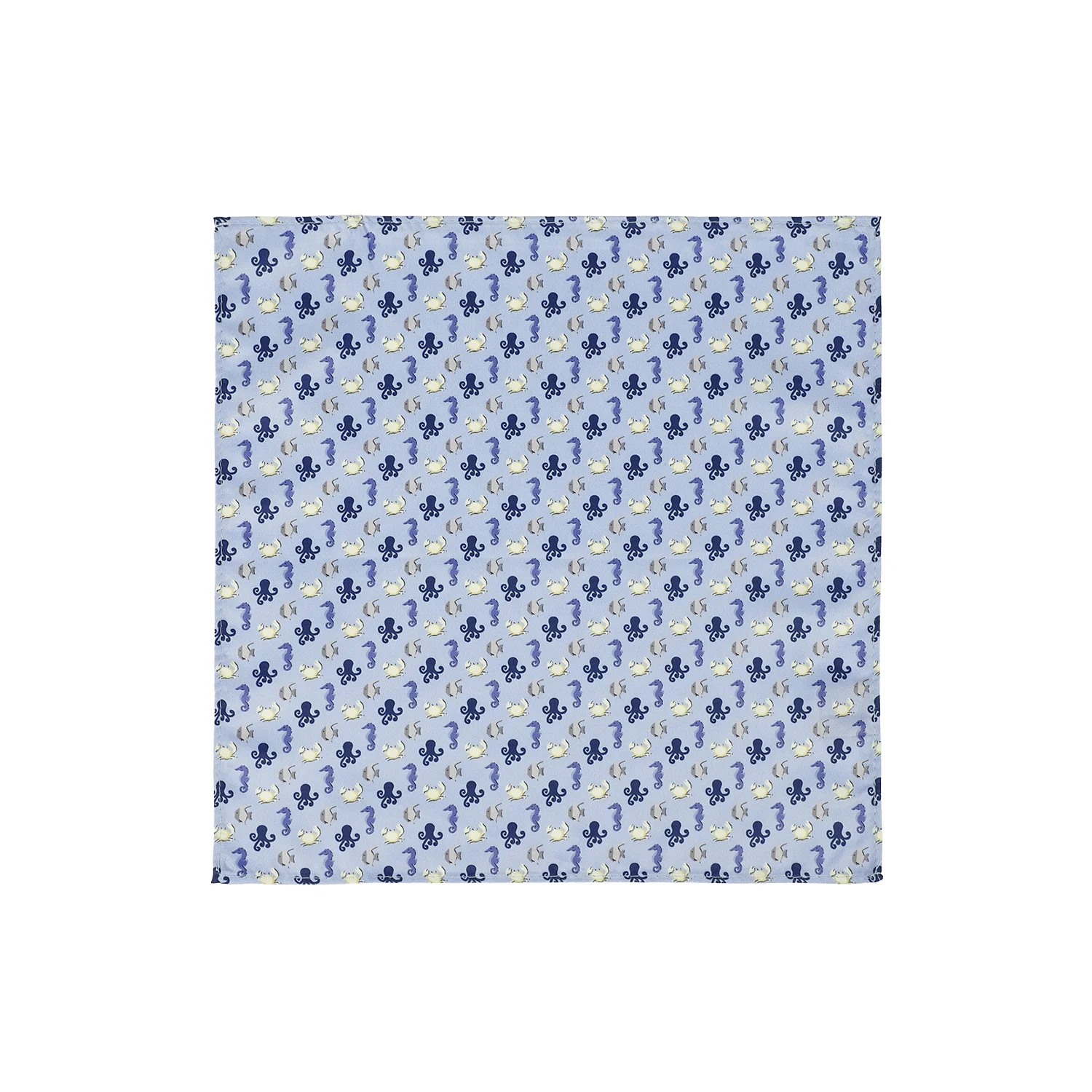 Custom Ziz Zag Stich Print Pocket Square 100% Polyester Custom Handkerchief for Mens Suit