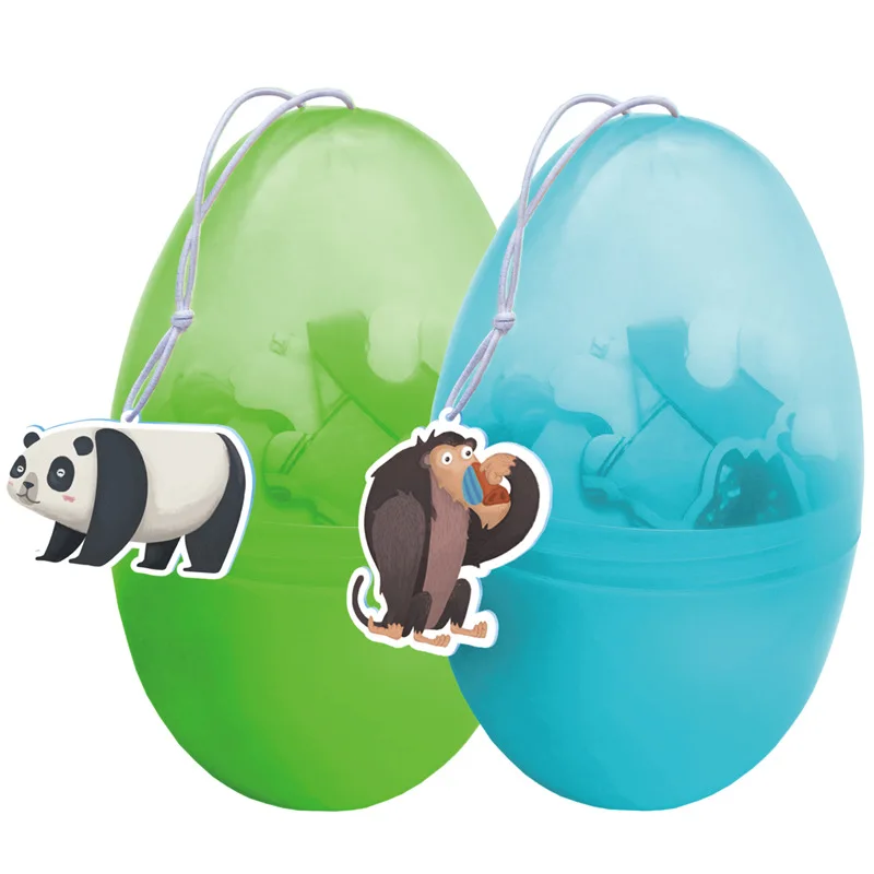 2024 New Arrivals Tiktok Hot Giant Panda Tiger Funny Egg Puzzle Children Puzzle Paper Baby Puzzle Children 3-6 years old