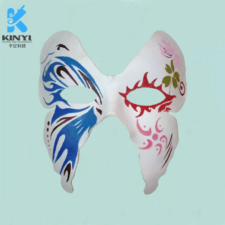 DIY Anime Pulp Japanese Mask Half Face Hand-painted Cat Fox Mask Anime Masquerade Halloween Festival Cosplay Prop