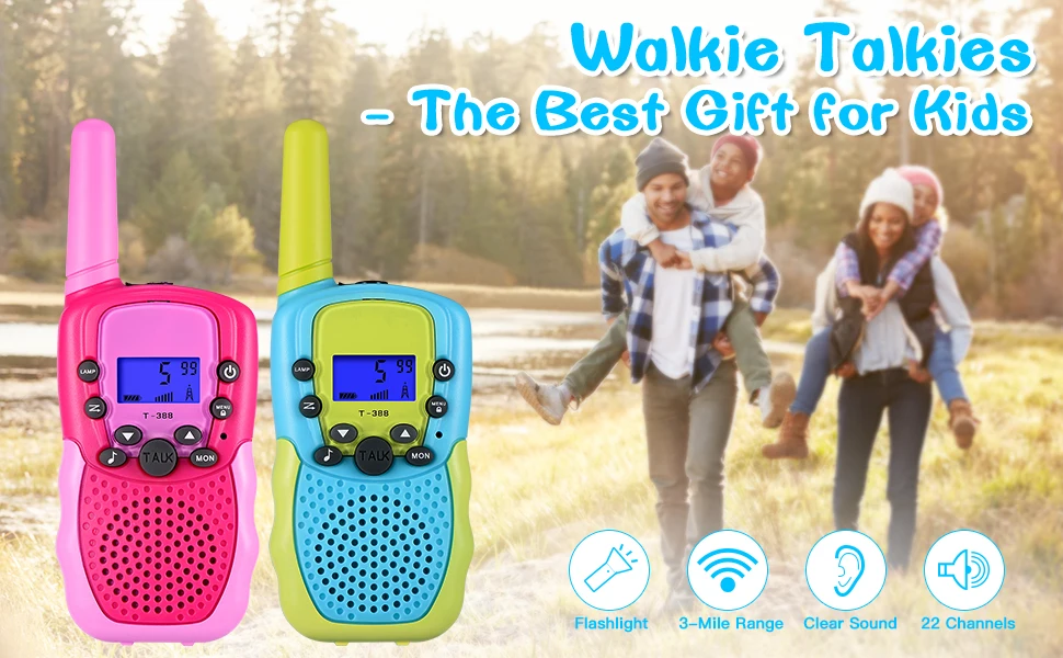 kid gift Mini Radio HOT Selling Kids Walkie Talkies For Children Wireless Woki Toki 3 Km Long Range 2 Way Radio child